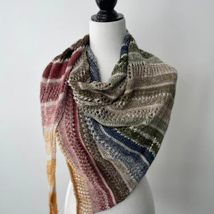 Knitting kit - Fair Cotton Infinity Shawl by Katia