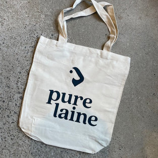 Cotton bag with handles by Pure Laine