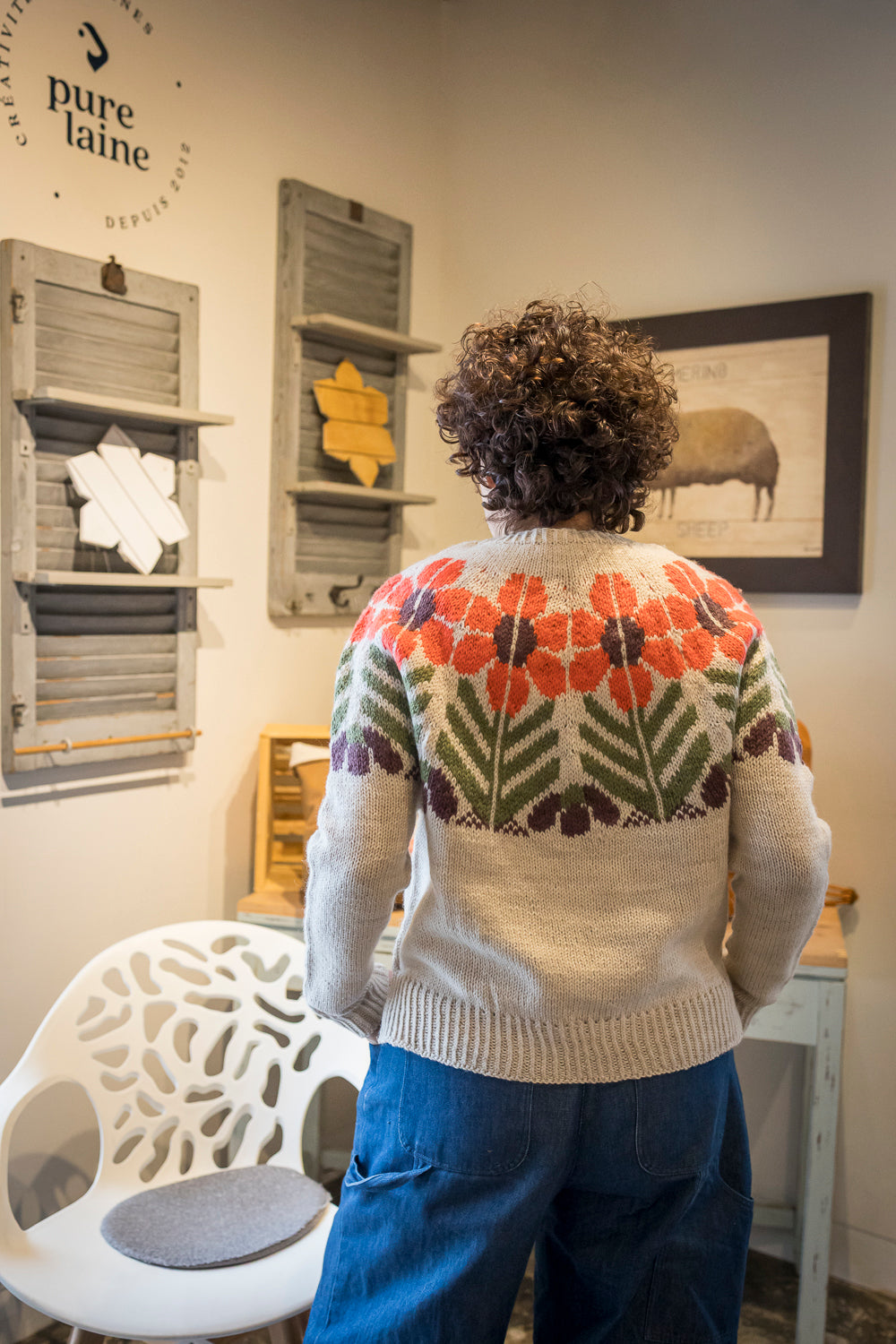 Yarn Bundle- Harvest Flower sweater by Jessie Maed Designs – Pure