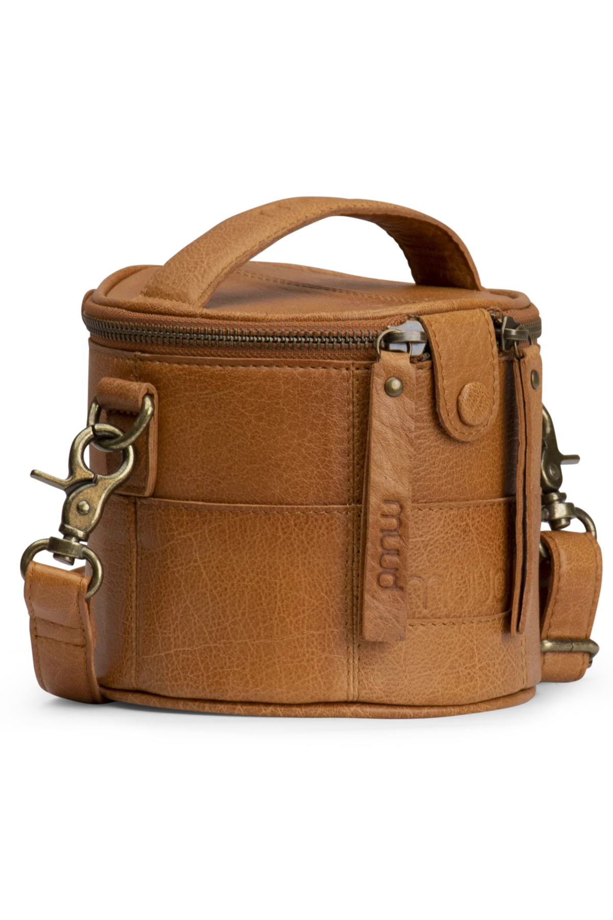Saturn mini knitting project leather bag by MUUD – Pure Laine