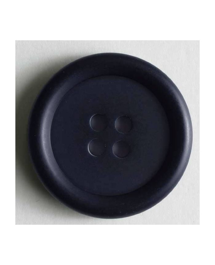 Gros Bouton Vintage 43 Mm En Plastique Moiré Gris-bleu - Occasion Pour Création, Manteau, Déco
