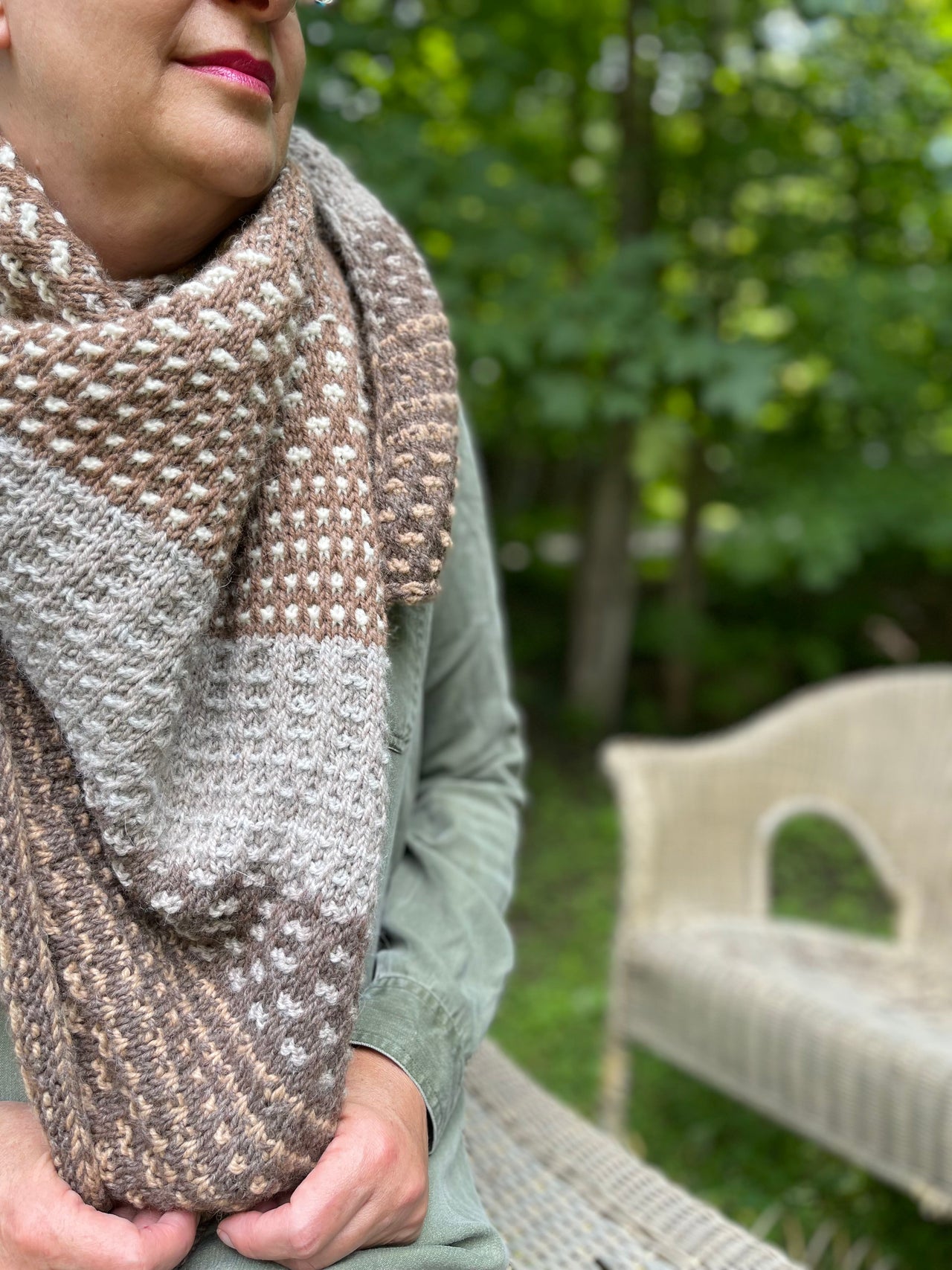 Nightshift Shawl Knitting Kit by Andrea Mowry Pure Laine etc.