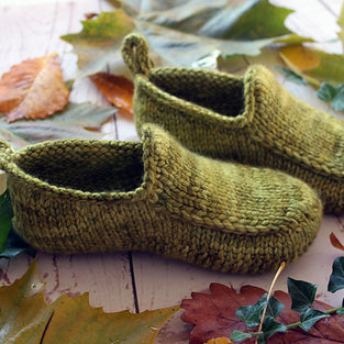 Yarn kit for Woodland Loafers by Claire Slade