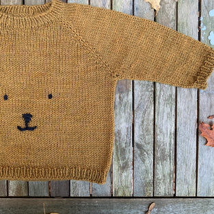 Kit de Tricot - Chandail pour bébé/enfant Teddy Bear sweater par PetiteKnit