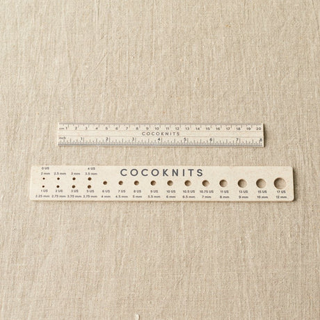 Ruler and Needle Gauge Set by Cocoknits