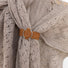 Attache style ceinture caramel anneau argent