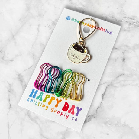 Ensemble marqueurs Chat par Happy day Knitting