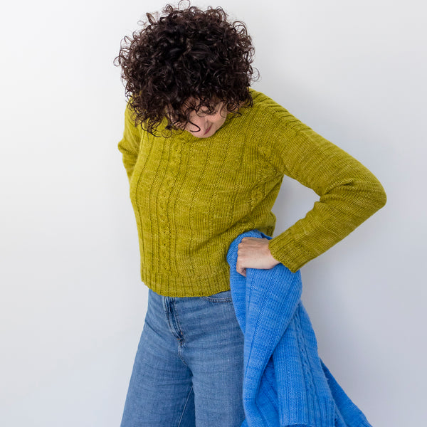 Kit de tricot - Chandail Amble en Calantra DK par Nathalie Bergeron