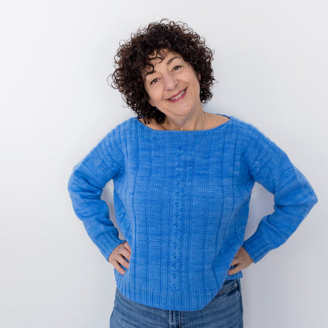 Kit de tricot - Chandail Amble en Calantra DK par Nathalie Bergeron