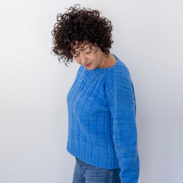 Kit de tricot - Chandail Amble en Mérinor DK par Nathalie Bergeron