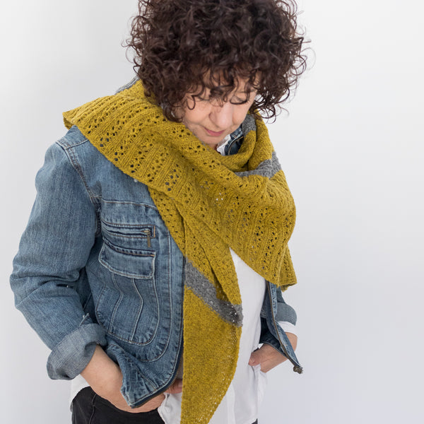 Kit de tricot - Châle Filaris par Andréane Boulais