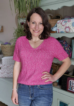 Kit de tricot - Le t-shirt cerise par Stéphaline sur Youtube