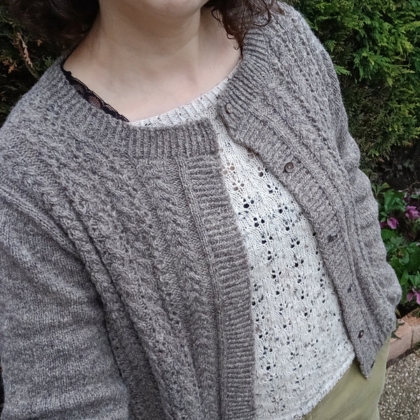 Kit de tricot - Cardigan Joséphine par Sylvie Bourbotte