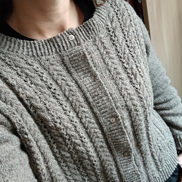 Kit de tricot - Cardigan Joséphine par Sylvie Bourbotte