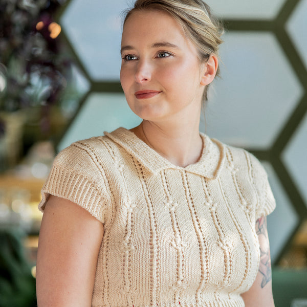 Knitting kit - Teatime vest by Tricot Meringue