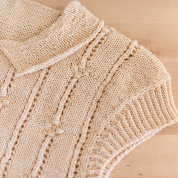 Knitting kit - Teatime vest by Tricot Meringue