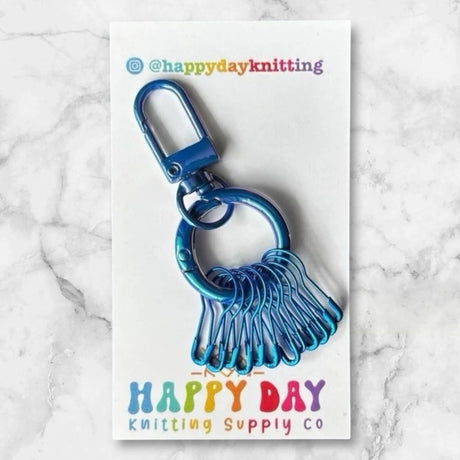 Porte-marqueurs avec 12 marqueurs en forme d'ampoule par Happy Day Knitting