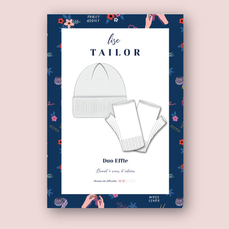 Patron de tricot - Bonnet et Mitaines Effie par Lise Tailor