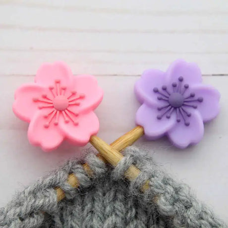 Ensemble de bouchons d'arrêt pour aiguilles ''Floral'' par Fox & Pines Stitches