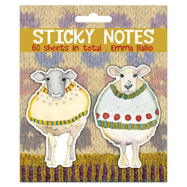 Happy sheep sticky note set by Emma Ball Ltd – Pure Laine