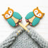 Ensemble de bouchons d'arrêt pour aiguilles ''Animaux'' par Fox & Pines Stitches