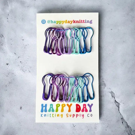 Bulb-shaped stitch markers by Happy Day Knitting