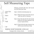 Automatic measuring tape by Sew to Grow