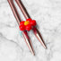 Flower-Shaped Knitting Needle Point Protectors by Happy Day Knitting
