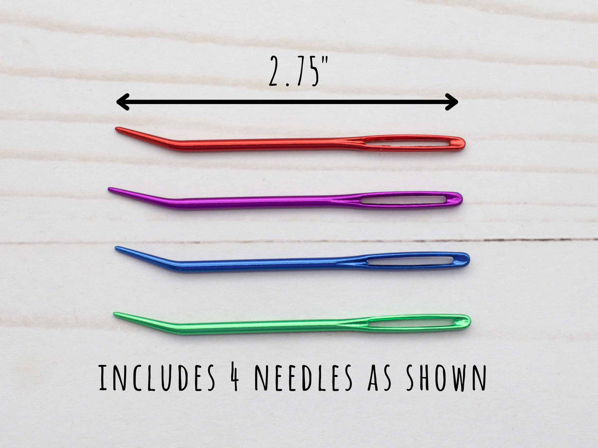 Bent tip darning needles by Fox & Pine – Pure Laine