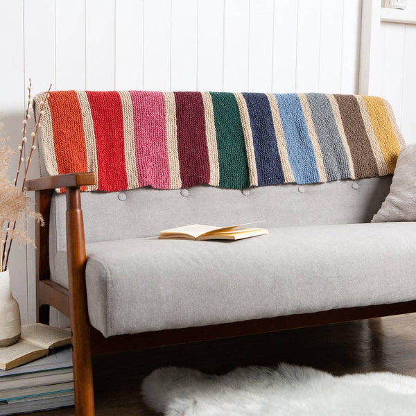 Kit de tricot - Couverture Rainbow par Wool Couture Company
