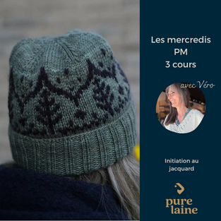 Cours de tricot - Initiation au jacquard avec Véronique