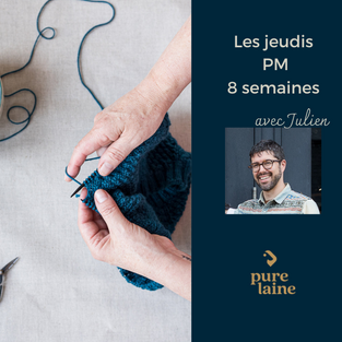 Knitting lessons - Personalized workshop with Julien