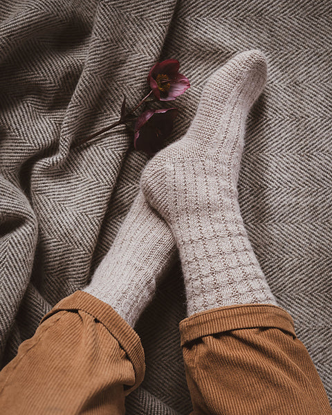 Kit de tricot - Chaussettes Camping par Tania Barley