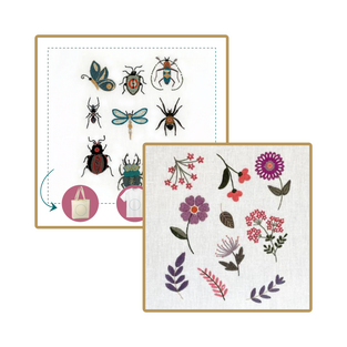 Embroidery kit - Floral Panel by Un chat dans l'aiguille