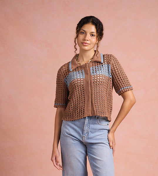 Kit de tricot - Dot Grid Shirt par Georgia Farrel
