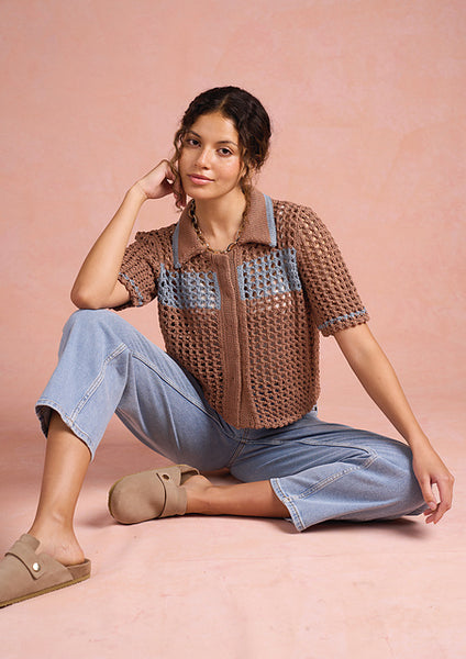 Kit de tricot - Dot Grid Shirt par Georgia Farrel