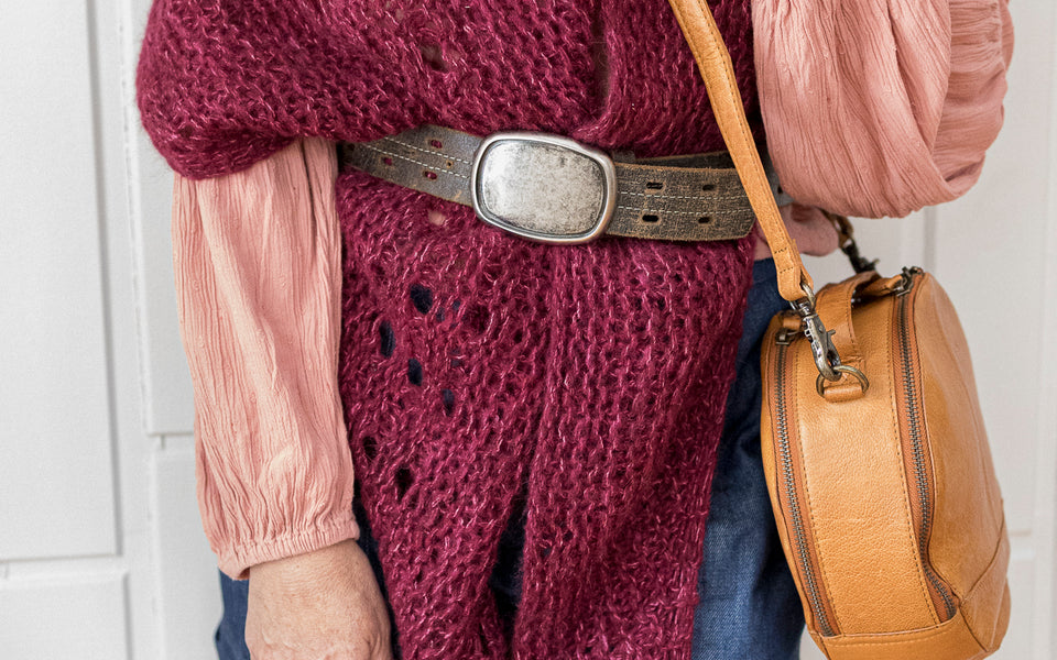 Kit de tricot - Châle Double-Doux en Nueva par Céline Desjardins