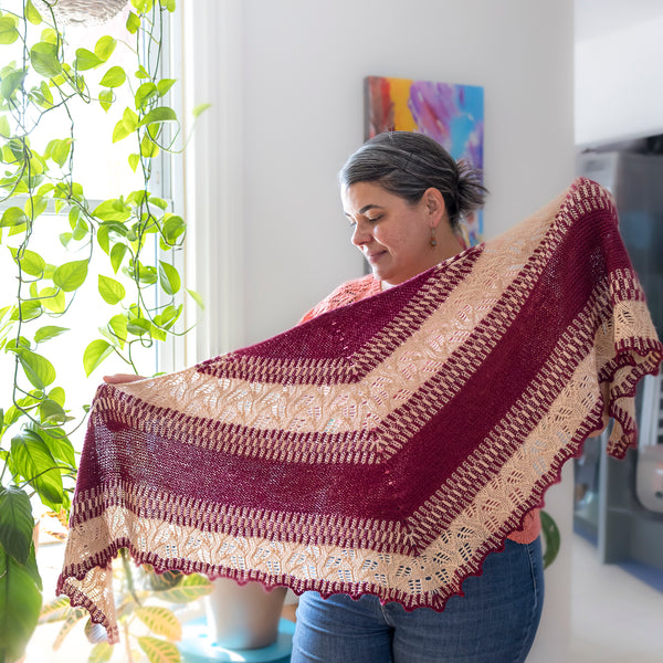 Yarn bundle - Gladiolo shawl by Tania Carreira