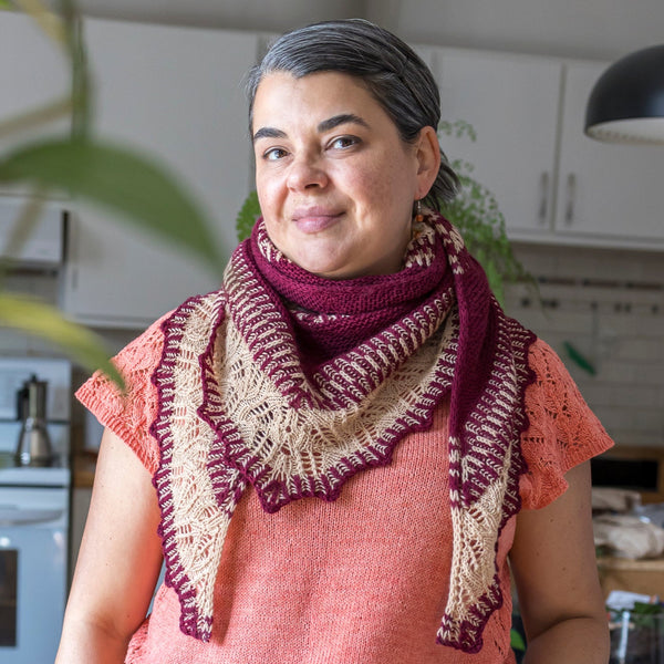 Yarn bundle - Gladiolo shawl by Tania Carreira