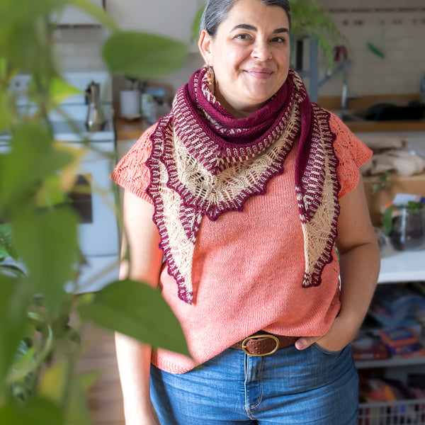 Yarn bundle - Gladiolo shawl by Tania Carreira