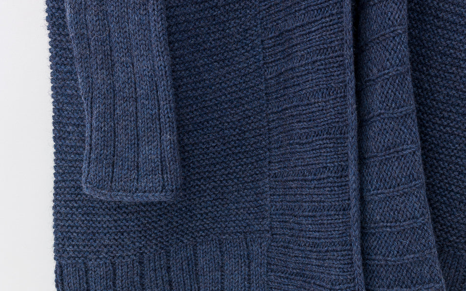 Kit de tricot - Cardigan Clair de lune en Peruvian par Paule Trudel Bellemare