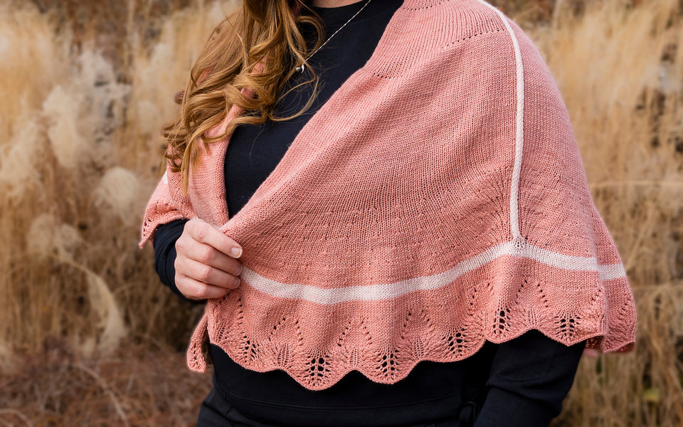 Kit de tricot - Châle Whitton Shawl par ByDoumBaril