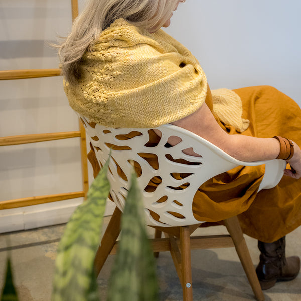 Kit de tricot - Écharpe Moissons par Lucie Paquet