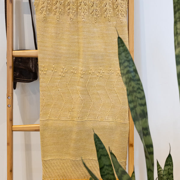 Kit de tricot - Écharpe Moissons par Lucie Paquet