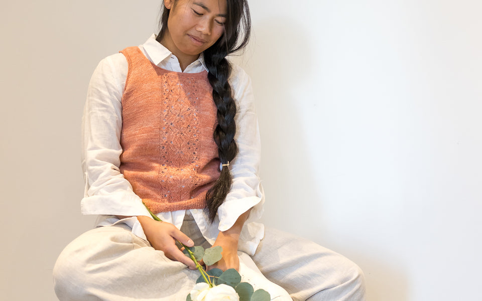 Kit de tricot - Camisole Jardin Secret par Gabrielle Vézina