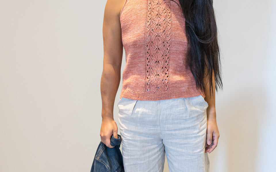 Kit de tricot - Camisole Jardin Secret par Gabrielle Vézina