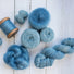 Knitting and dyeing kit - Shawl Indigo by Pure Laine