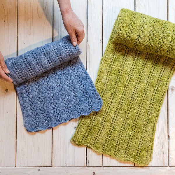 Kit de tricot - Foulard Foliage par Lucie Paquet