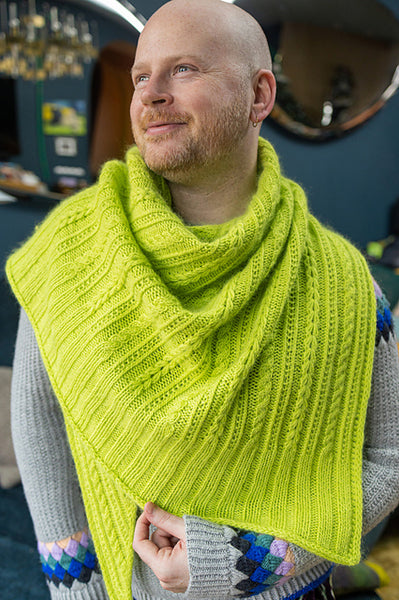 Kit de tricot - Fir Rib Shawl par Stephen West