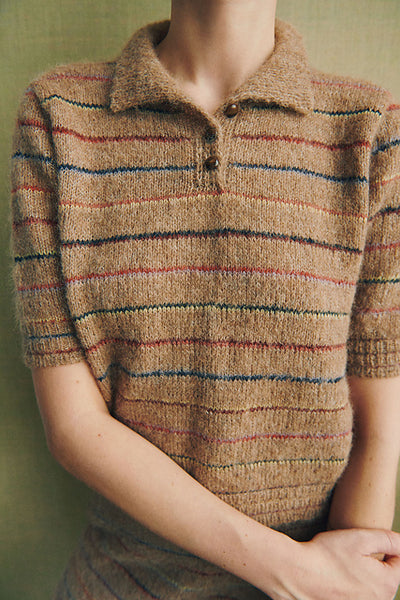 Kit de tricot - Polo Gunta Shirt par Helga Isager